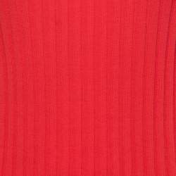 Dolce & Gabbana Red Cotton Rib Knit Tank Top M