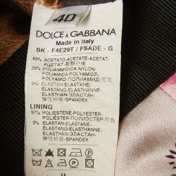 مملوكة مسبقًا Dolce & Gabbana Multicolor Floral Print Crepe Pencil Skirt S