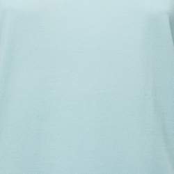 Pre Owned Dolce & Gabbana Light Blue Cotton Half Sleeve T-Shirt L