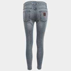 Pre Owned Dolce & Gabbana Grey Denim Slimmy Jeans M Waist 28"