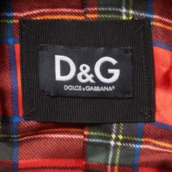 Pre Owned Dolce & Gabbana Brown Velvet Double Breasted Blazer M