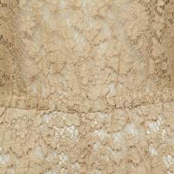 Dolce & Gabbana Beige Lace Elasticized Waist Sleeveless Jumpsuit S
