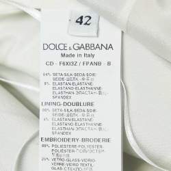 Pre Owned Dolce & Gabbana Multicolor Sorrento Print Silk Midi Dress M