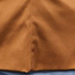 Dolce & Gabbana Beige/Blue Satin Skirt Top Set M