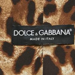Pre Owned Dolce & Gabbana Multicolor Jacquard Patch Work Single Breasted Blazer L