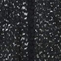Pre Owned Dolce & Gabbana Black Floral Lace Relaxed Fit Blouse M