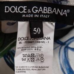 Pre Owned Dolce & Gabbana Multicolor Majolica Printed Top 3XL