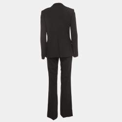 مملوكة مسبقًا Dolce & Gabbana Black Wool Suit M