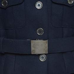 Dolce & Gabbana Navy Blue Wool Skirt Suit S