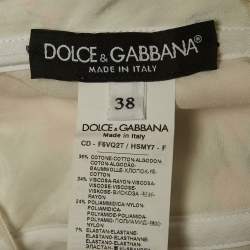 Dolce & Gabbana Red Floral Printed Jacquard Playsuit S