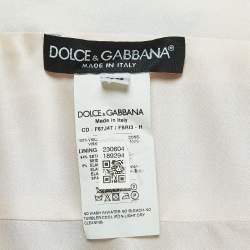Pre Owned Dolce & Gabbana Pink Floral Printed Crepe Midi Dress XL