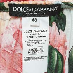 Pre Owned Dolce & Gabbana Multicolor Floral Printed Off Shoulder Maxi Dress XL