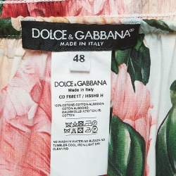 Pre Owned Dolce & Gabbana Multicolor Floral Printed Off Shoulder Maxi Dress XL