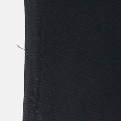 Pre Owned Dolce & Gabbana Black Crepe Back Chain Detail Mini Dress L