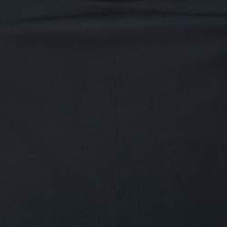 Pre Owned Dolce & Gabbana Black Crepe Back Chain Detail Mini Dress L