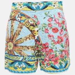 Dolce & Gabbana Multicolor Printed Jacquard Shorts S