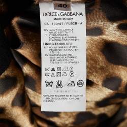 Dolce & Gabbana Black Wool Double-Breasted Coat S