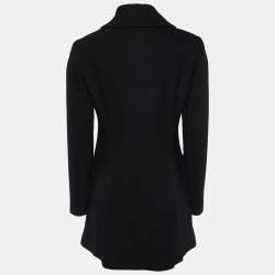 Dolce & Gabbana Black Wool Double-Breasted Coat S