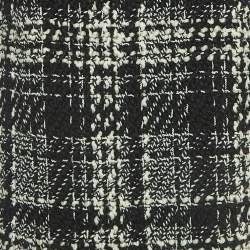 Pre Owned Dolce & Gabbana Plaid Tweed A-Line Mini Dress M