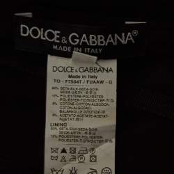 Pre Owned Dolce & Gabbana Black Silk Strappy Corset Top S