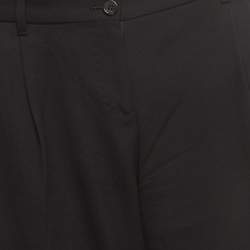 Dolce & Gabbana Black Wool Tailored Bermuda Shorts M