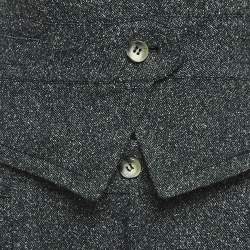 Dolce & Gabbana Grey Wool Blend Knit Vest and Pants Suit M