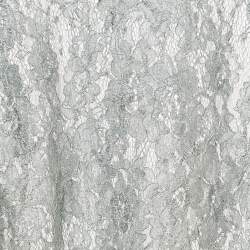 Pre Owned Dolce & Gabbana Sage Green Floral Lace Sleeveless Blouse S