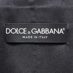 Dolce & Gabbana Black Gabardine Embellished Button Double Breasted Blazer M