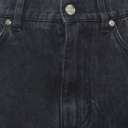 Pre Owned Dolce & Gabbana Grey Ripped Denim Mini Skirt S