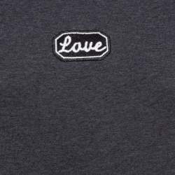 Pre Owned Dolce & Gabbana Grey Applique Cotton T-Shirt XS