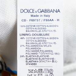 Dolce & Gabbana Multicolor Majolica Print Cotton Square Neck Jumpsuit L