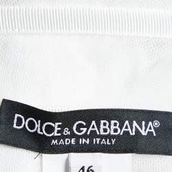 Dolce & Gabbana Multicolor Majolica Print Cotton Square Neck Jumpsuit L