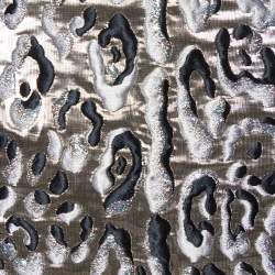Pre Owned Dolce & Gabbana Metallic Animal Pattern Lurex Mini Skirt M