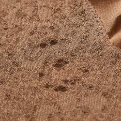 Pre Owned توب دولتشي أند غابانا دانتيل بني ياقة حرف V مقاس صغير