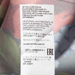 Pre Owned Dolce & Gabbana Multicolor Meadow Print Satin Shirt L