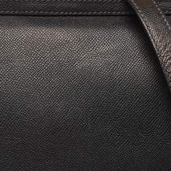 Pre Owned Dolce & Gabbana Black Leather Large Miss Sicily Top Handle Bag
