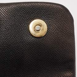 Pre Owned Dolce & Gabbana Black Leather Large Miss Sicily Top Handle Bag