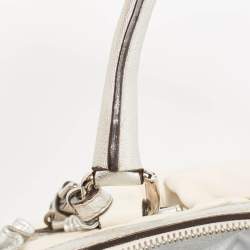 Dolce & Gabbana White Leather Miss Rouche Shoulder Bag