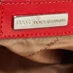 Pre Owned Dolce & Gabbana Multicolor Wool and Patent Leather Shoulder Bag