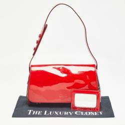 Pre Owned Dolce & Gabbana Multicolor Wool and Patent Leather Shoulder Bag
