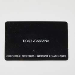 Pre Owned Dolce & Gabbana Grey Leather Padlock Top Handle Bag