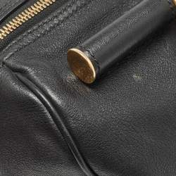 Pre Owned Dolce & Gabbana Black Leather Miss Sicily Boston Bag