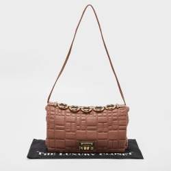 Dolce & Gabbana Old Rose Quilted Leather Miss Deco Shoulder Bag