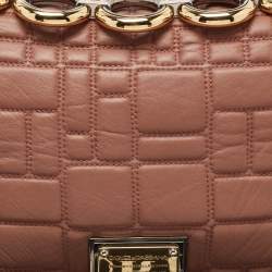 Dolce & Gabbana Old Rose Quilted Leather Miss Deco Shoulder Bag