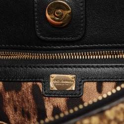 Dolce & Gabbana Tri Color Python and Leather Medium Sicily Double Zip Tote