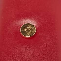 Dolce & Gabbana Red Leather Mini Devotion Crossbody Bag