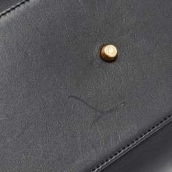 Pre Owned Dolce & Gabbana Black Leather Large Miss Sicily 58 Top Handle Bag