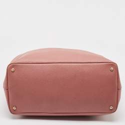 Pre Owned Dolce & Gabbana Old Rose Leather Miss Alma Tote