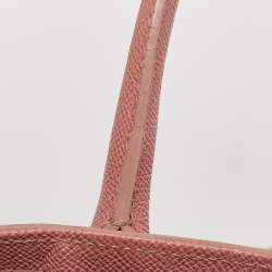 Pre Owned Dolce & Gabbana Old Rose Leather Miss Alma Tote