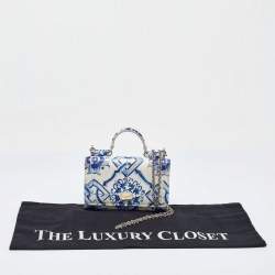 Pre Owned Dolce & Gabbana Multicolor Leather Miss Sicily Von Wallet On Chain